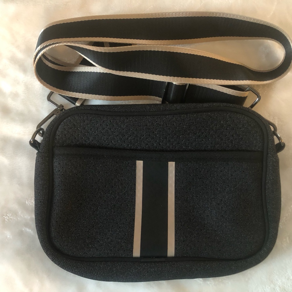 Haute Shore Unisex  Black cross body Bag